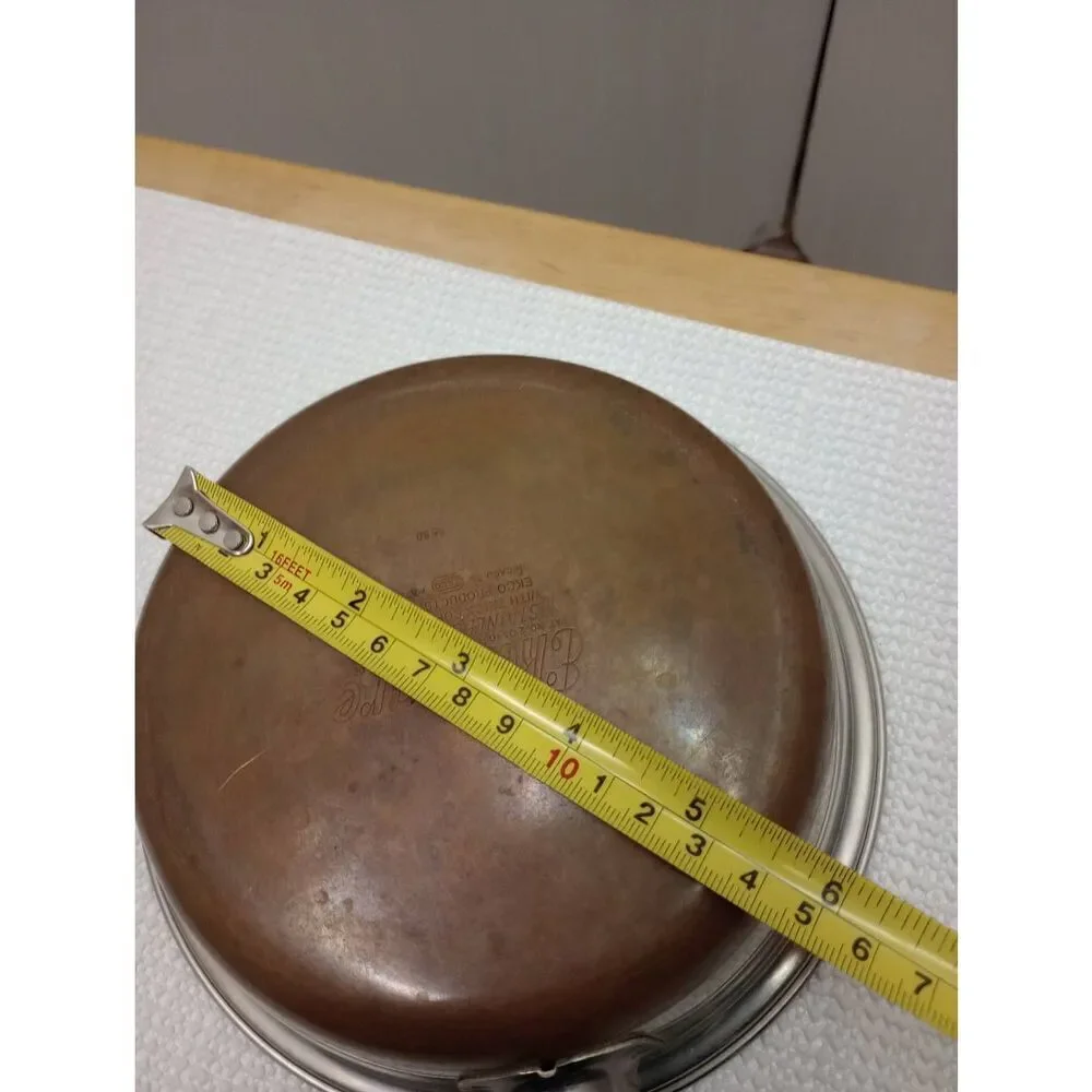 Vintage ekcoware aluminum and copper 6 in. frying pan
